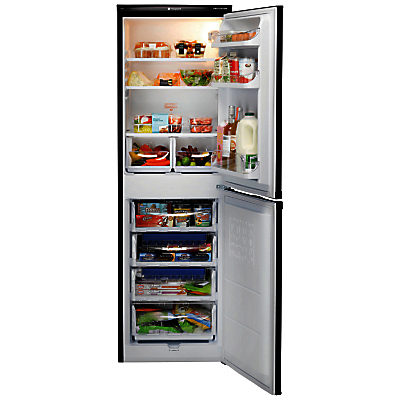 Hotpoint Aquarius RFAA52K Freestanding Fridge Freezer, A+ Energy Rating, 54cm Wide, Black Hotpoint Aquarius RFAA52K Freestanding Fridge Freezer, A+ Energy Rating, 54cm Wide, Black